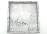 Bianco quadrato decorativo del vassoio del servizio con resistente di umidità durevole della vena
