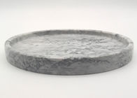 Vassoio di pietra premio del servizio, colore circolare di marmo di Grey del vassoio del servizio