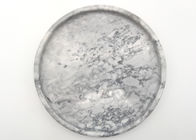 Vassoio di pietra premio del servizio, colore circolare di marmo di Grey del vassoio del servizio