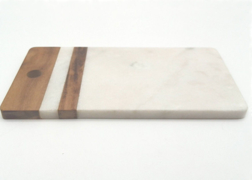 Taglieri di marmo rettangolari di pietra su misura di legno dell'acacia di Placemats