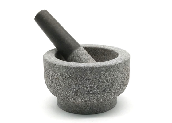 Ciotola per smerigliatrice in granito non lucidato Set di mortaio e pestello in pietra per impieghi gravosi per frantoio per erbe al pesto di guacamole