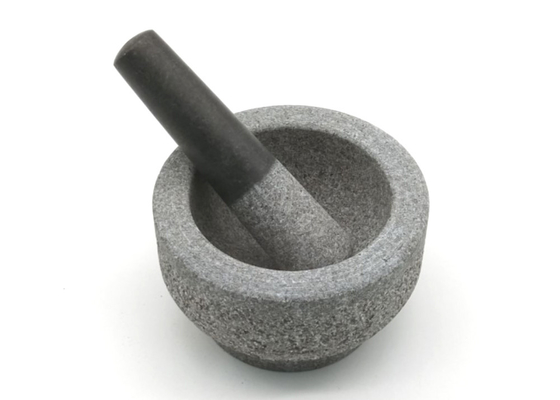 Classic Granite Pestle & Mortar Set di utensili da cucina per smerigliatrice per mortaio e pestello in pietra fatti a mano non lucidati