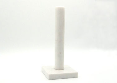 Supporto di pietra bianco dell'asciugamano di carta, base quadrata di marmo del supporto dell'asciugamano di carta
