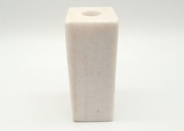 Supporti di candela della pietra del partito di cena, supporti di marmo del candeliere 5 x 5 x 13 cm