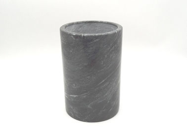 Secchio di marmo nero 7" di immagazzinamento nel ghiaccio del vino dei contenitori di marmo naturali del refrigeratore